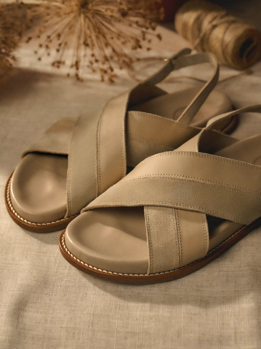 The Dunwich - Women's Sandal - Stone Leather