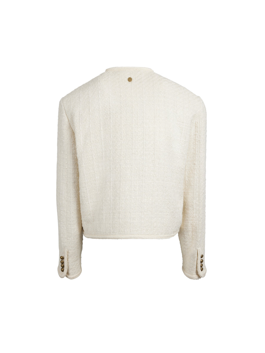 The Esme - Women's Jacket - Ecru Boucle