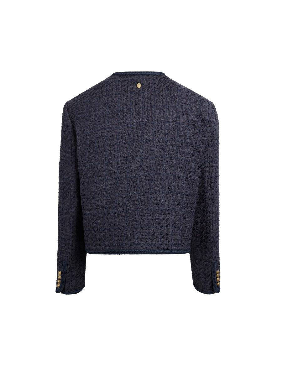 The Esme - Women's Jacket - Navy Boucle