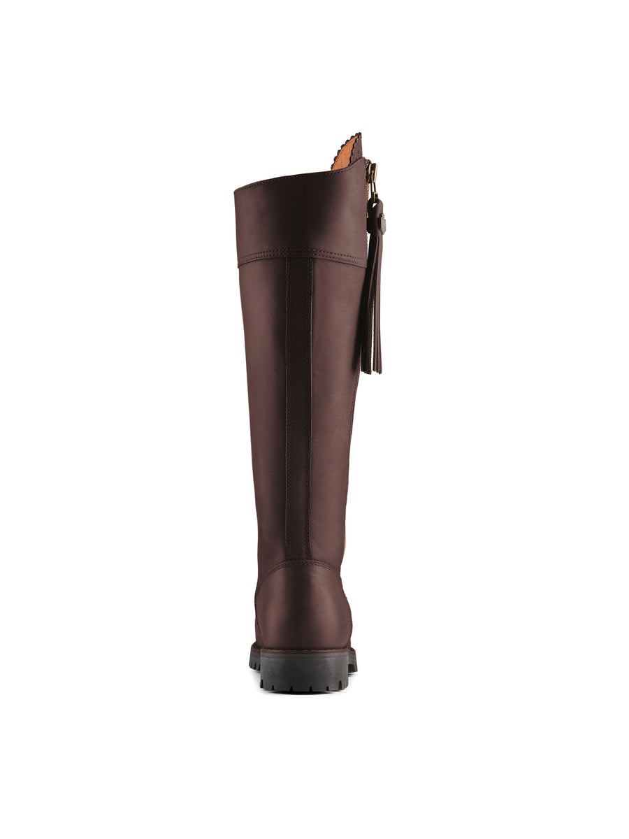 The Explorer - Women's Waterproof Boots - Mahogany Leather, Narrow Calf