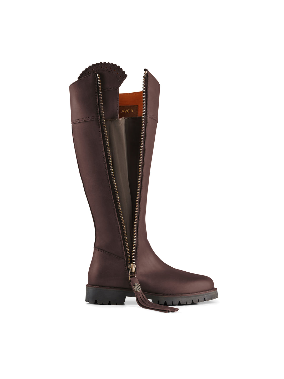 Explorer (Narrow Fit) - Mahogany Leather - Tall Boots
