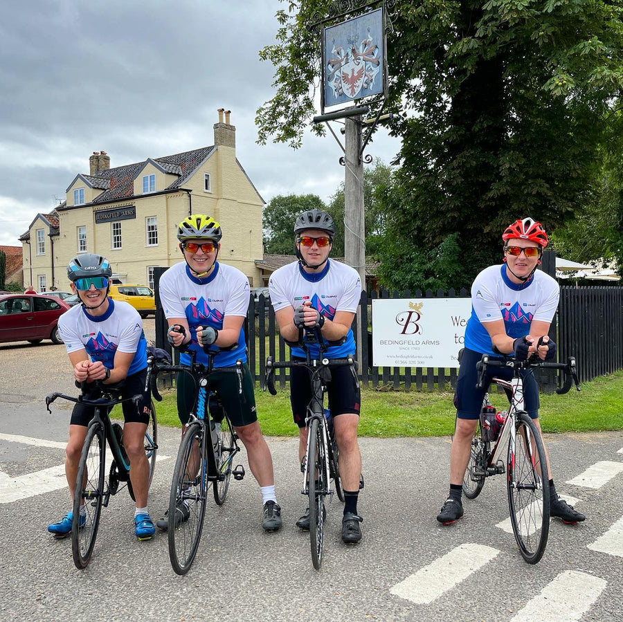 September 2021: Founders Marcus & Felix cycle from the Bedingfeld to Bordeaux to raise money for Cancer Research UK