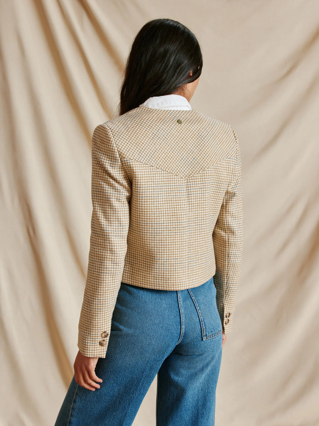Felicity - Ecru Honey Check - Jackets