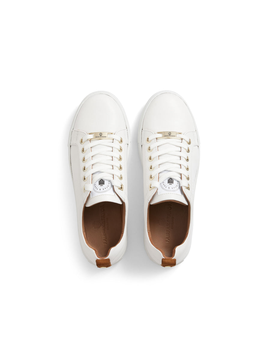 The Finchley - Women's Trainers - White Leather
