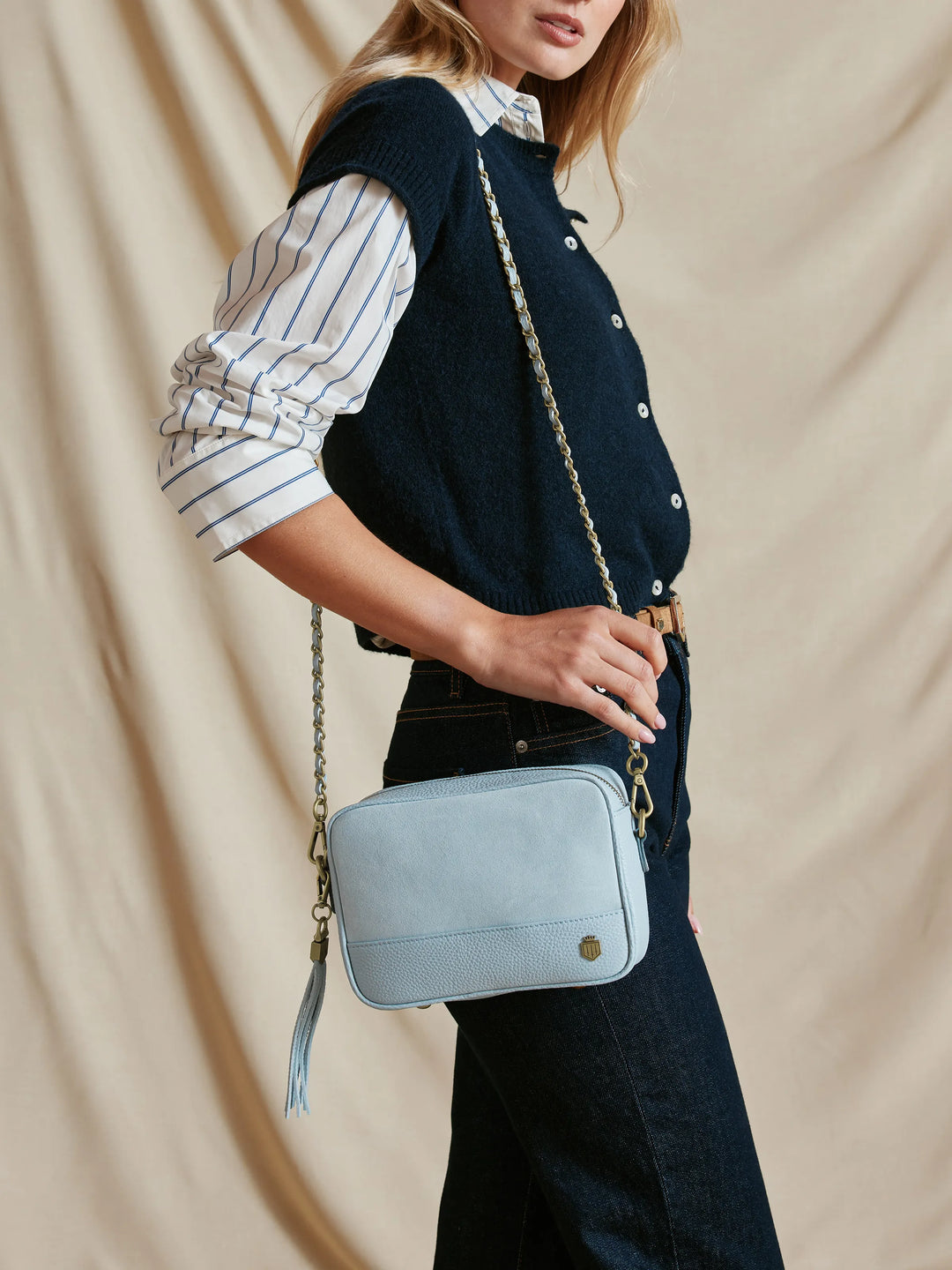 Finsbury - Sky Blue Suede - Bags