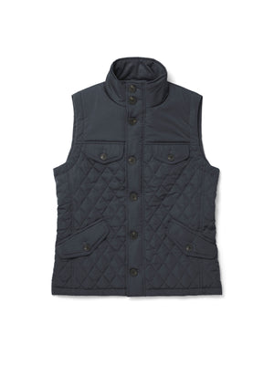 George Quilted Gilet - Navy