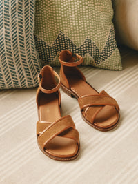 Valencia Sandal - Tan Suede