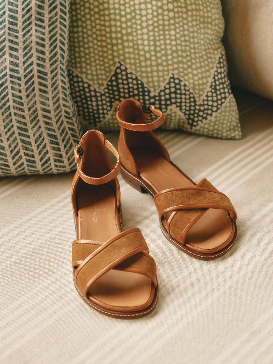 The Valencia - Women's Sandal - Tan Suede