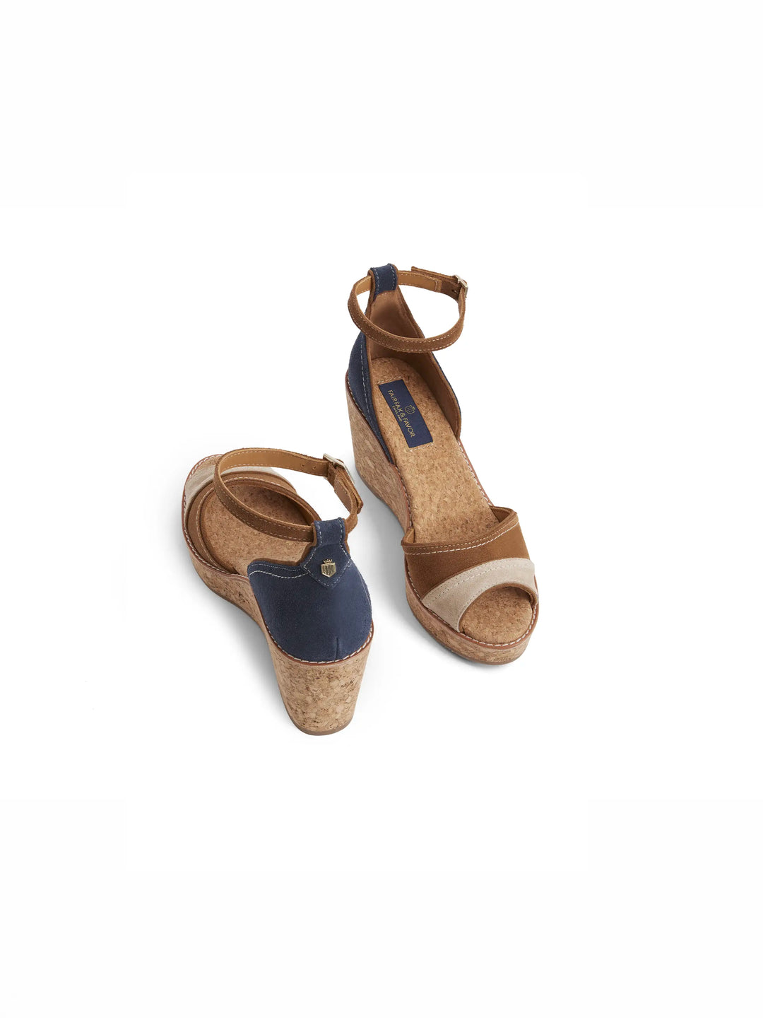 Santorini Mid Wedge - Tri-Colour - Sandals
