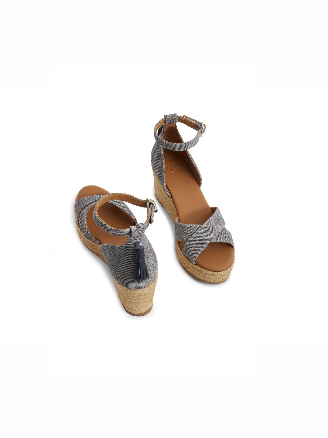 Valencia Mid Wedge - Denim Suede - Sandals
