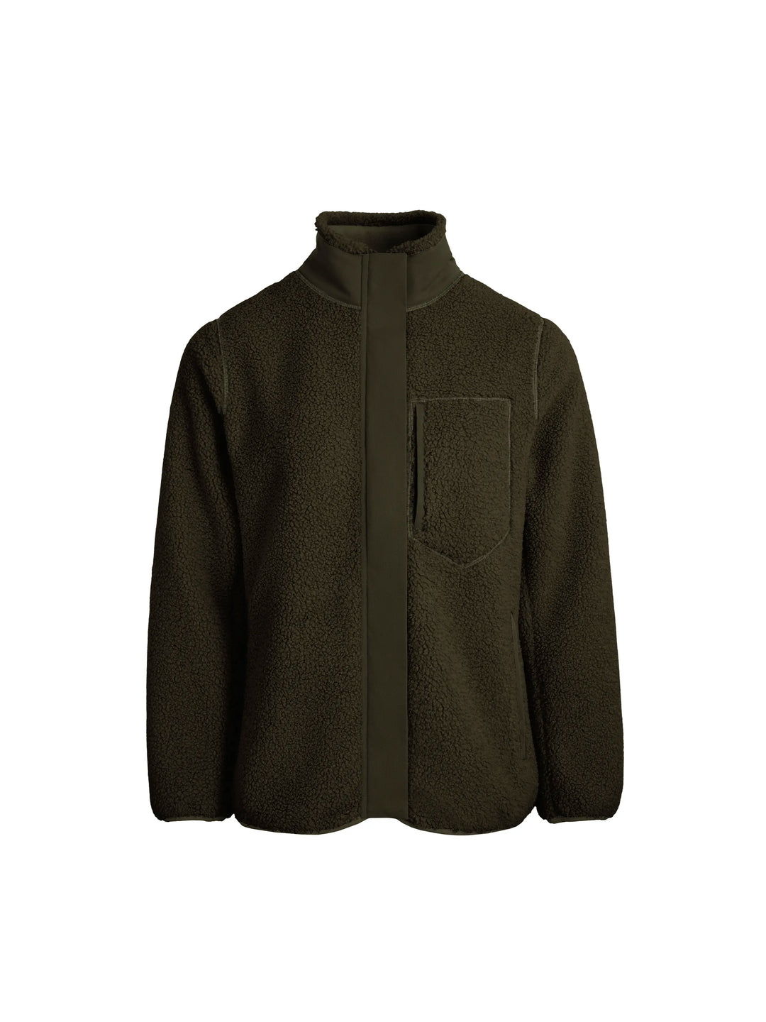 Agnes Fleece Jacket - Khaki - Jackets