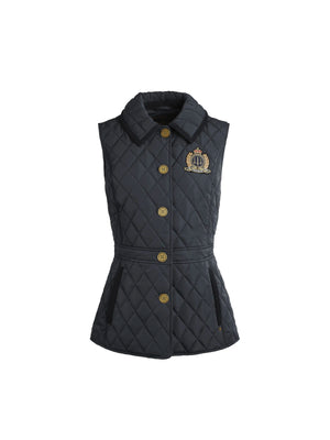Bella Quilted Gilet - Navy