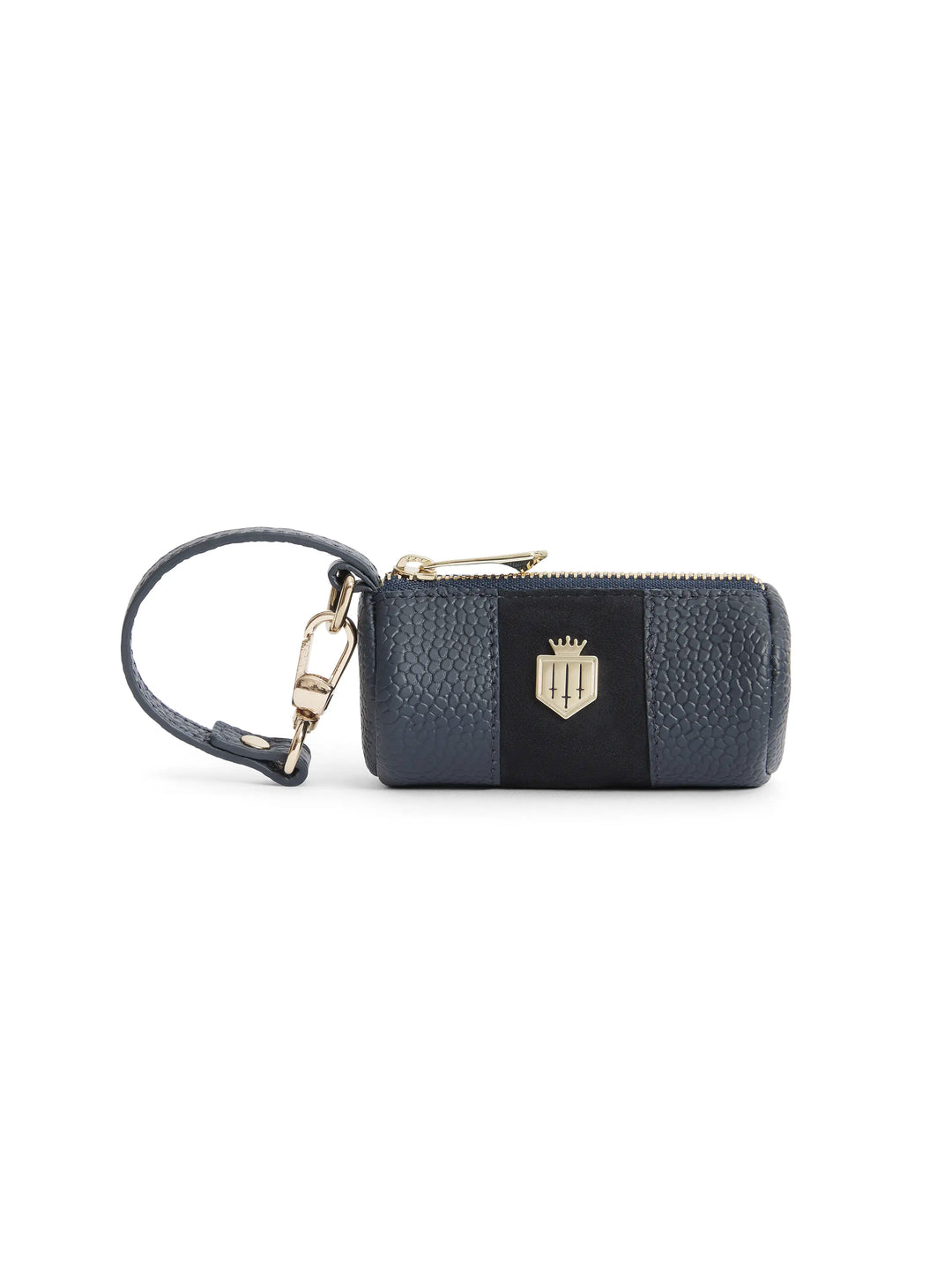 Dog Bag Holder - Navy Scotchgrain - Outdoor
