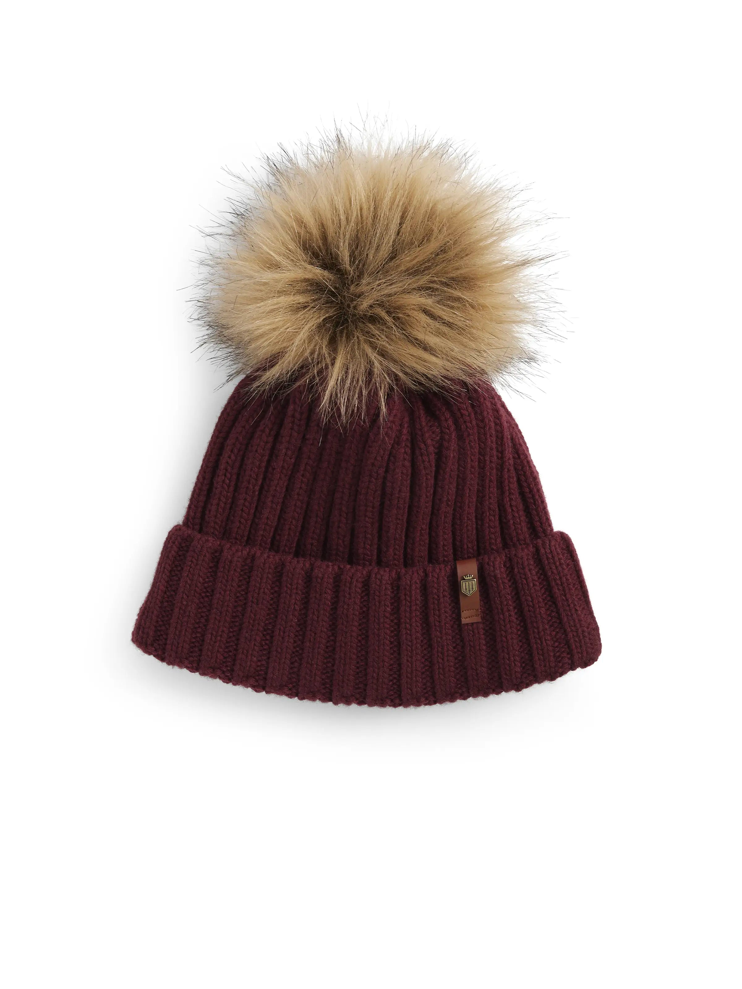 Bobble Hat - Women's Woolly Hat - Ruby | Fairfax & Favor