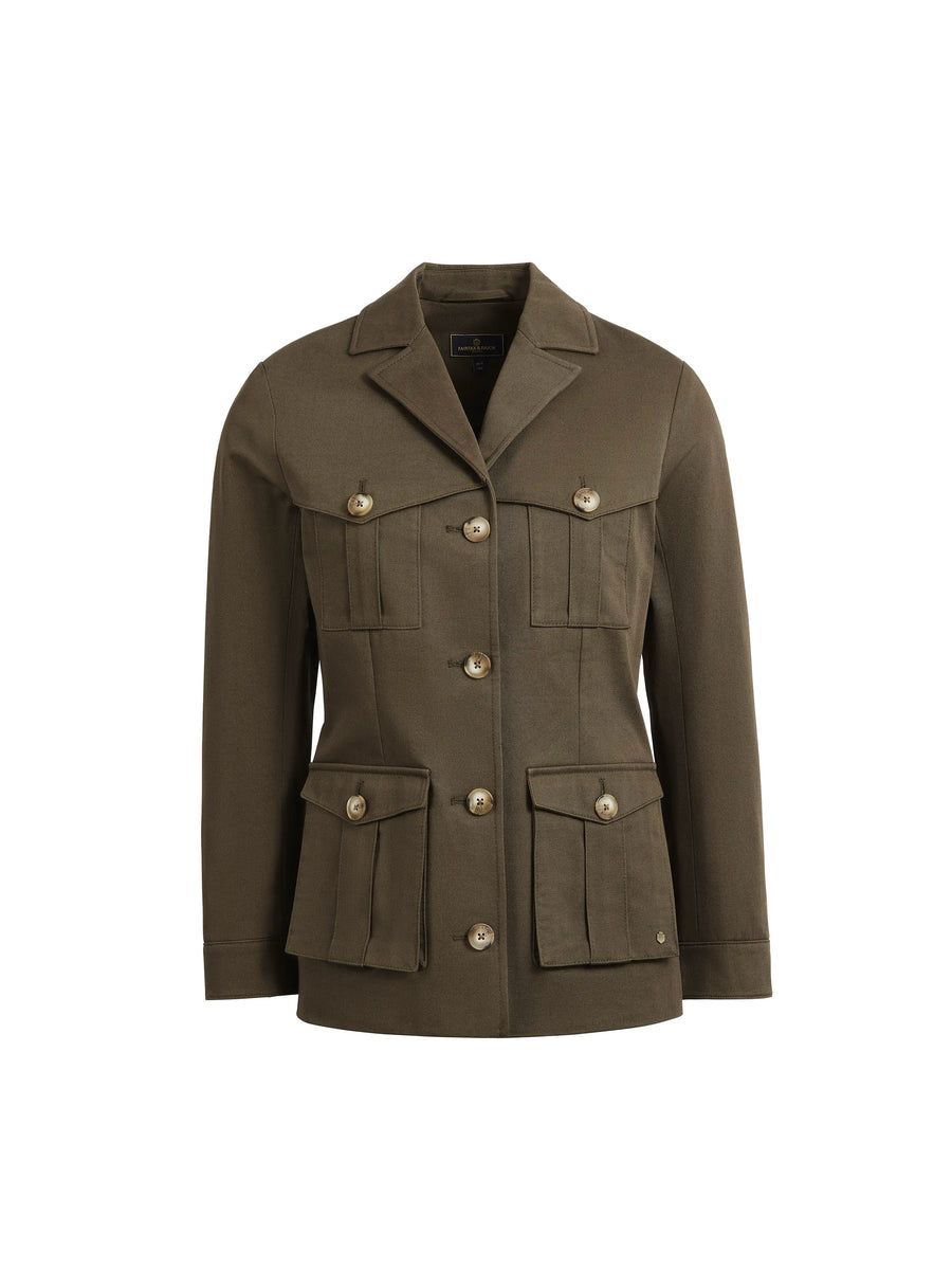 The Savannah - Women's Safari Jacket - Khaki Cotton Drill