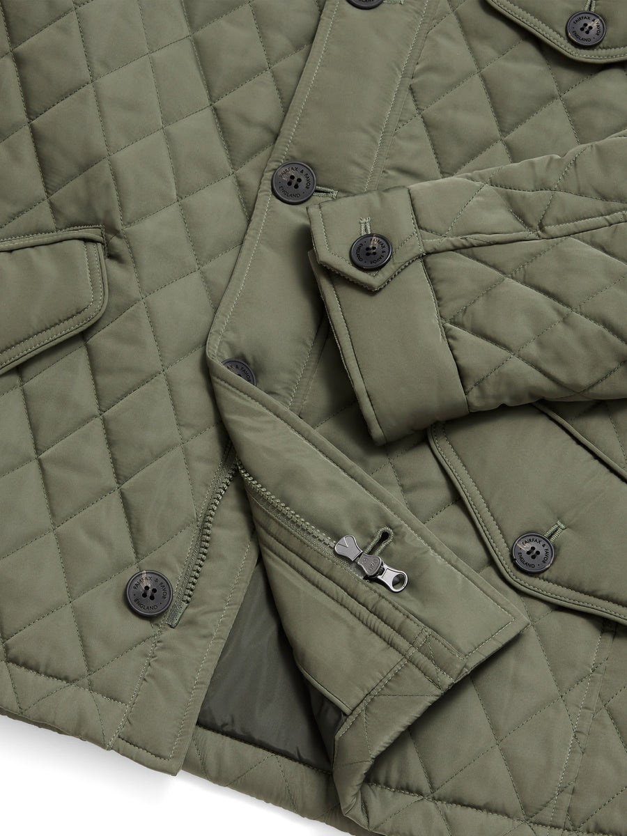 The George Quilted Jacket Sage