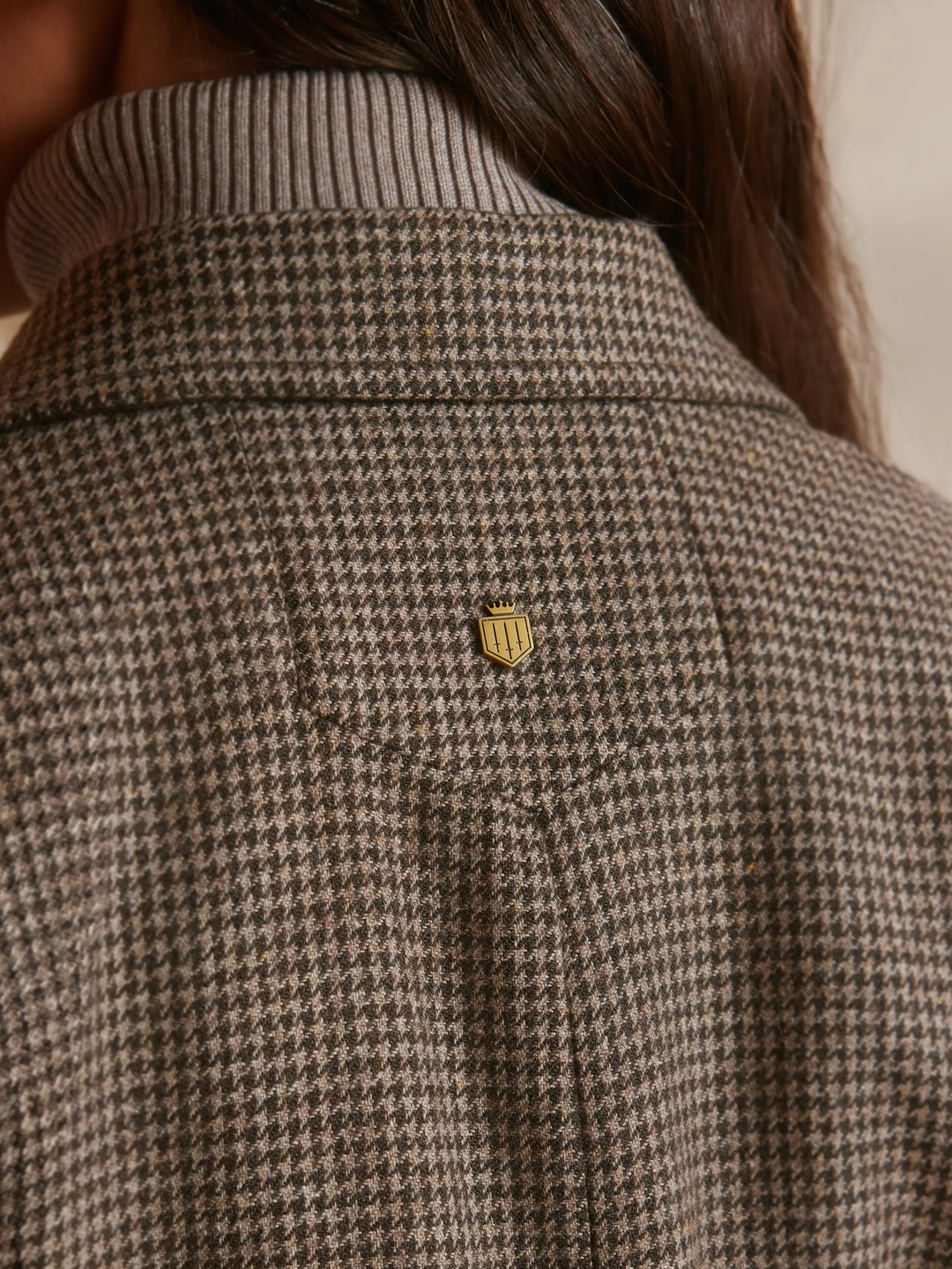 Hazel - Houndstooth Brown - Blazers