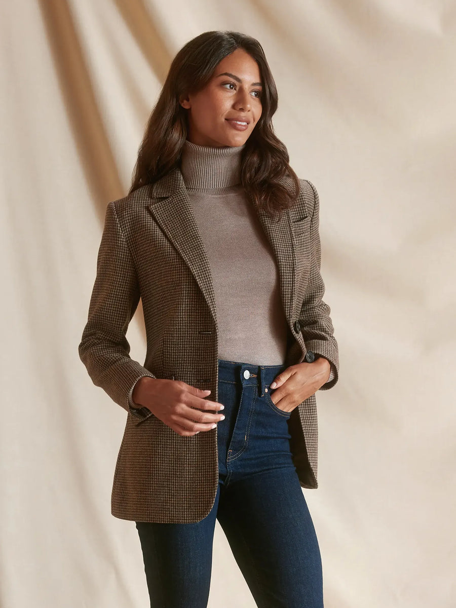 The Hazel - Womens Blazer - Brown
