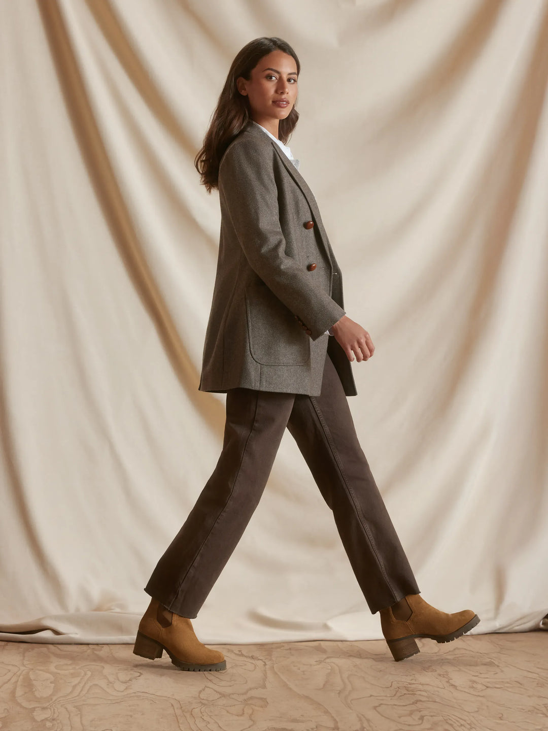 Heeled Boudica - Tan Suede - Ankle Boots