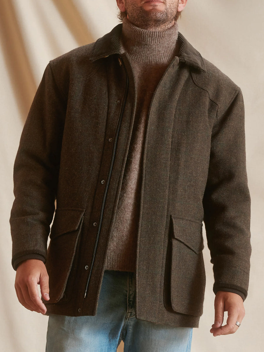 The Henry - Men's Country Coat - Walnut Wool