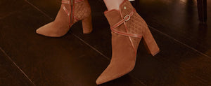Women's Ankle Boots in Suede & Leather