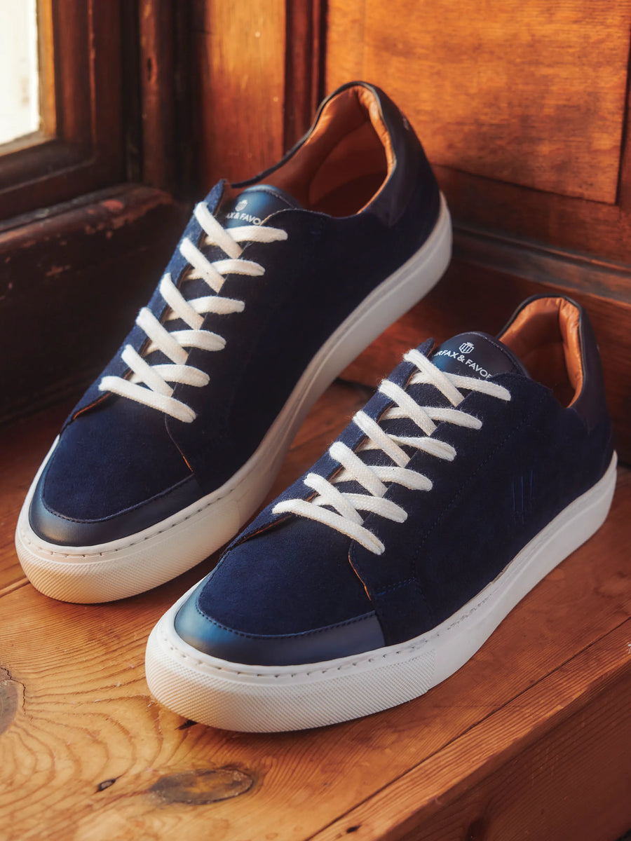 The Holbourne - Men's Sneaker - Navy Suede