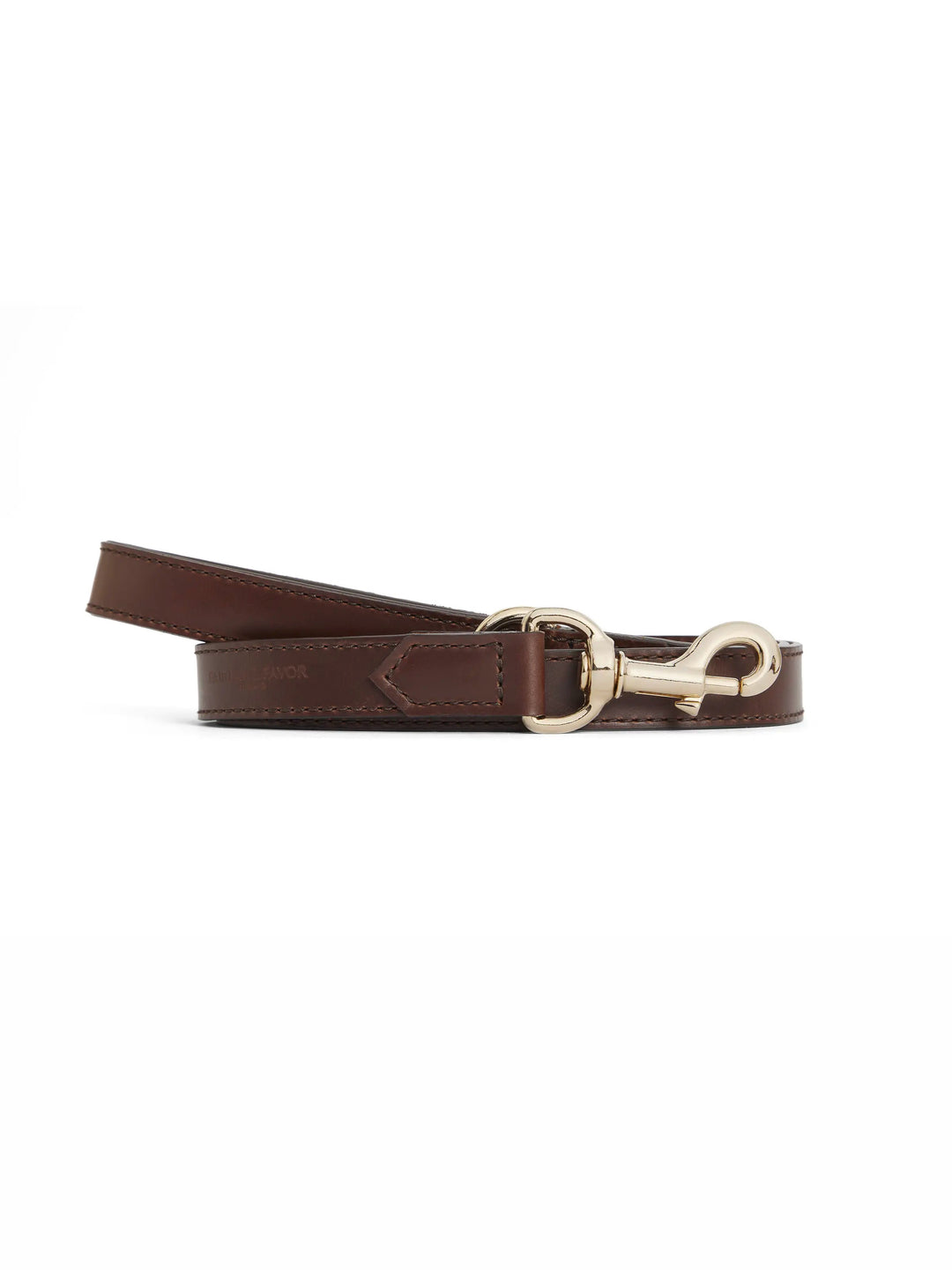 Fitzroy Slim Dog Lead - Mahogany Leather - Outdoor