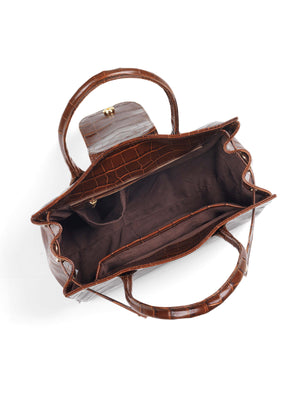 The Windsor Handbag - Conker Leather