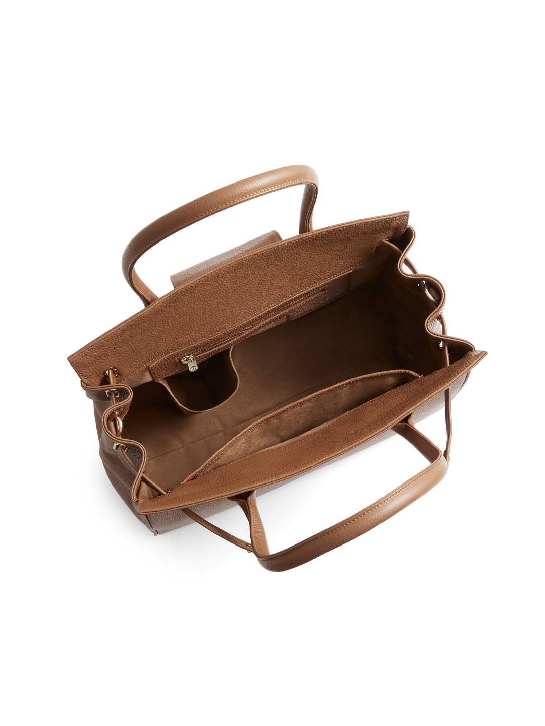 Windsor Handbag - Tan Pebbled Leather - Bags