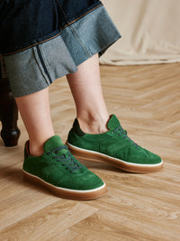 Kendrick Trainer - Clover Green Suede