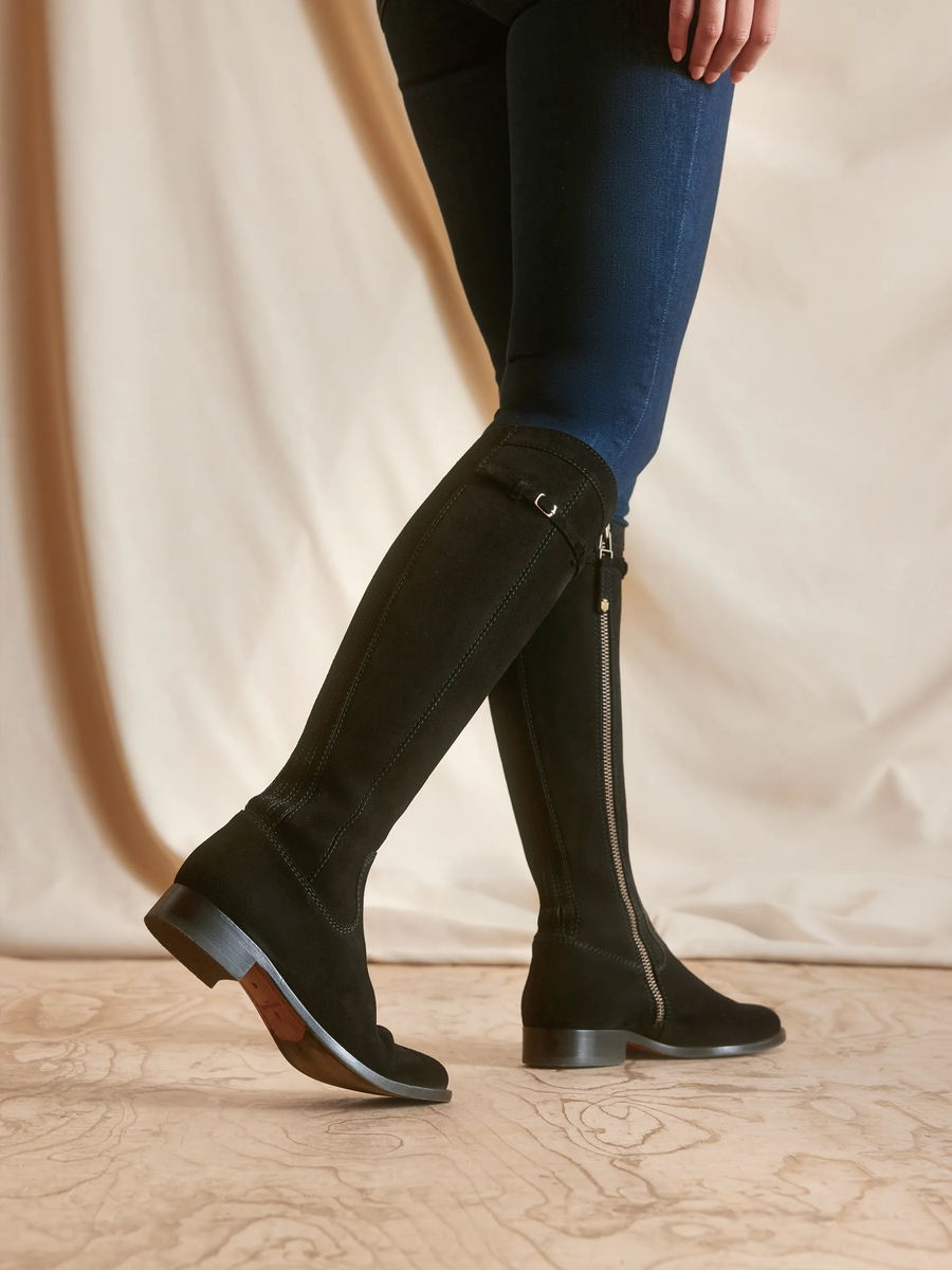 Kimberley - Women's Boots - Black Suede