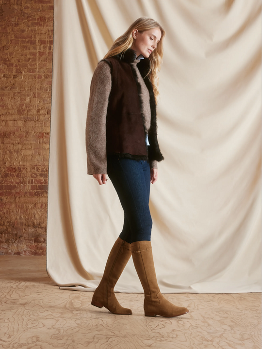 Kimberley - Women's Boots - Tan Suede | Fairfax & Favor