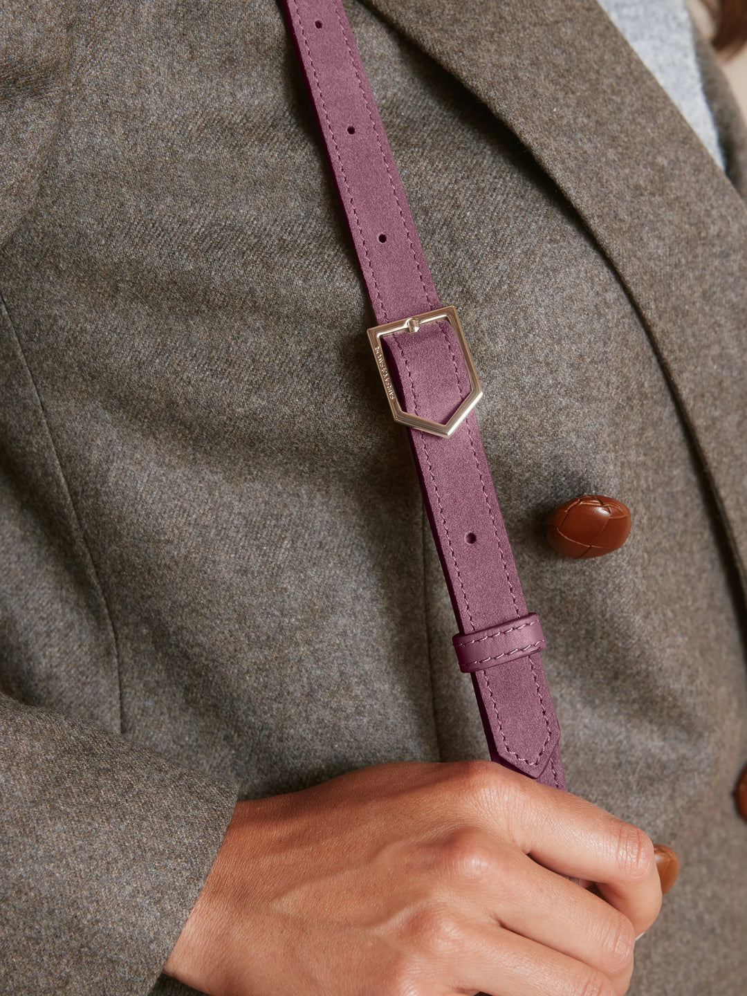 Langham Messenger Bag - Heather Suede - Bags