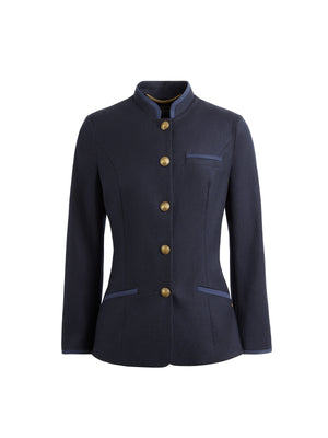 The Madeline - Women's Jacket - Navy Melton Wool