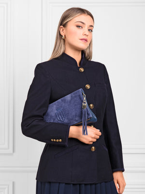 The Madeline Jacket - Navy Melton Wool