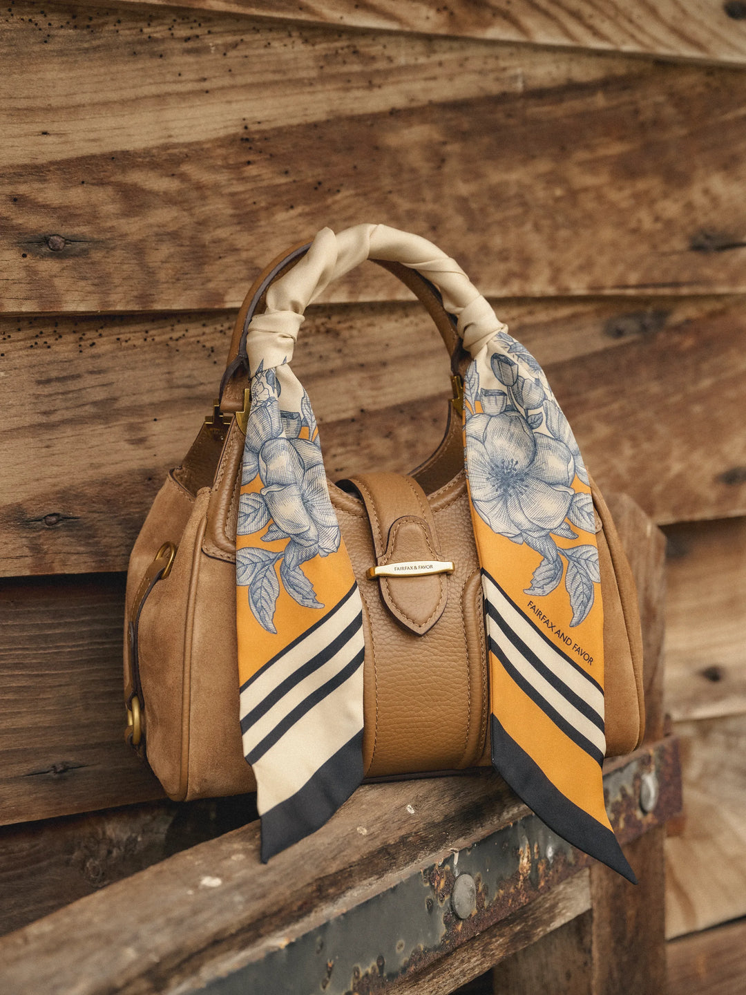 Mini Aviemore Handbag - Tan Suede - Bags