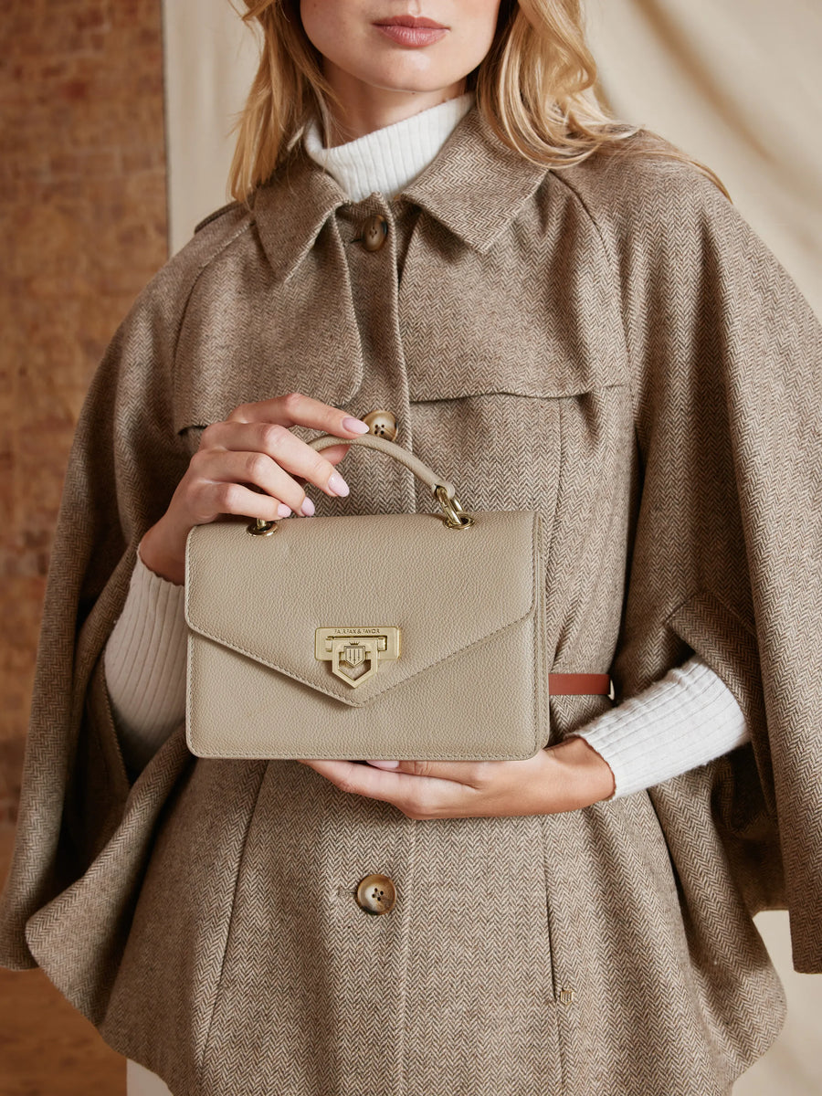 The Loxley - Women's Crossbody Bag - Stone Leather