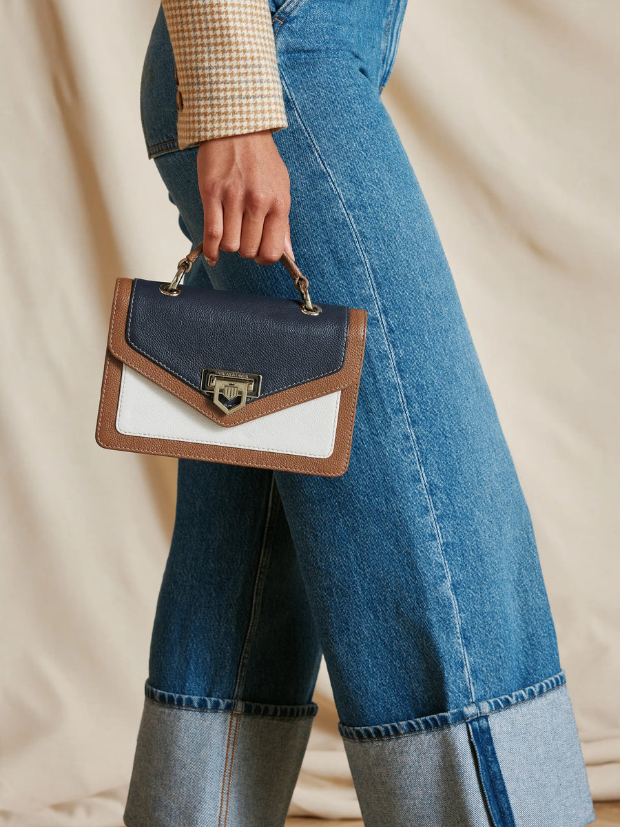 The Loxley - Women's Crossbody Bag - Tri-Colour Leather