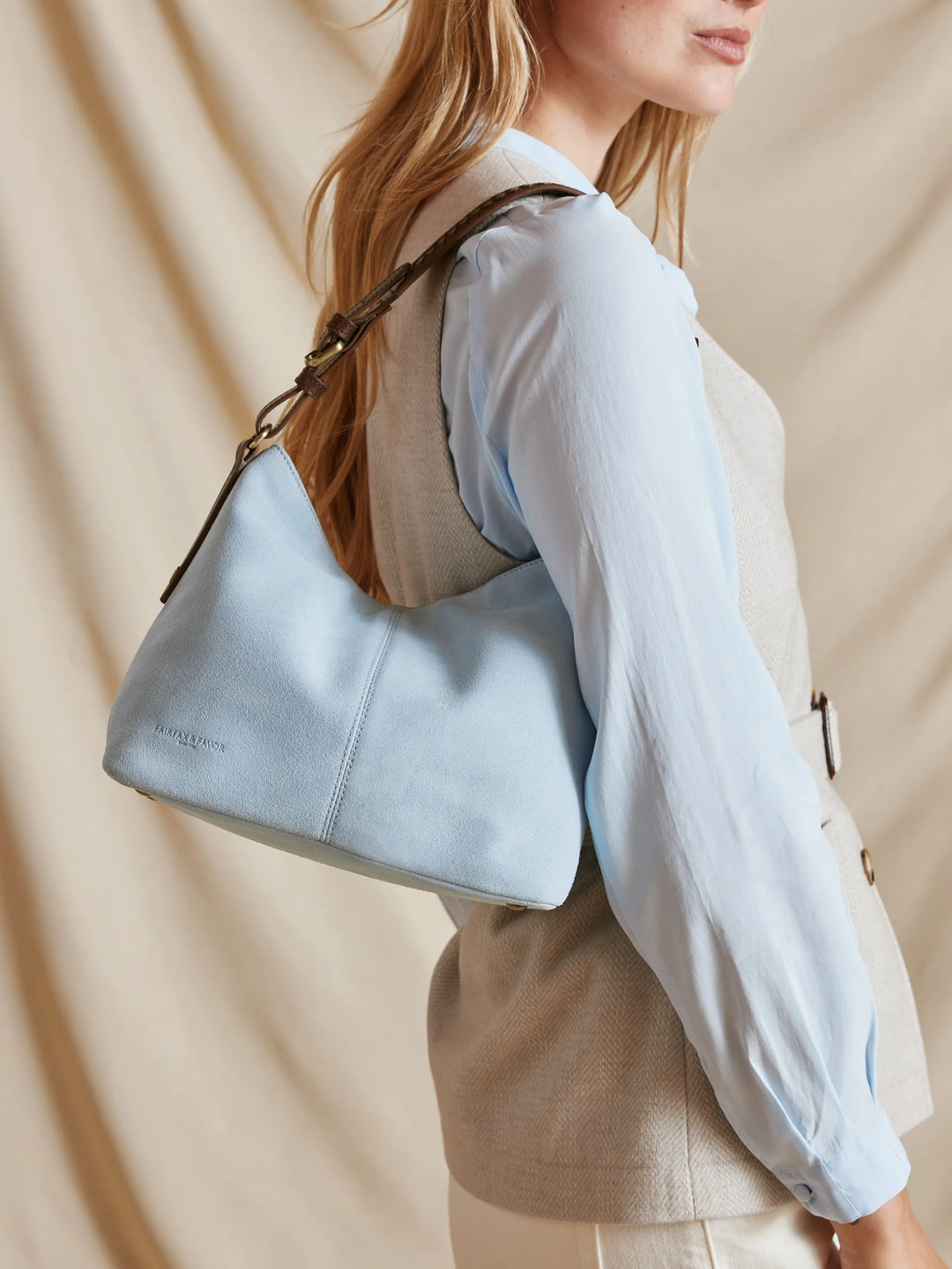 Mini Tetbury Handbag - Sky Blue Suede (Badminton Limited Edition) - Bags