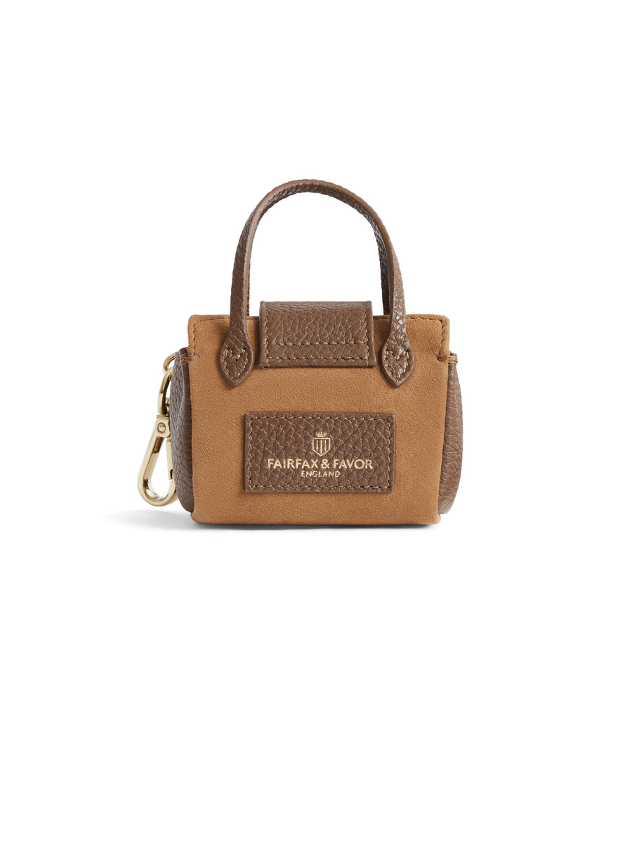 The Windsor - Women's Shopping Tote - Tan Suede & Leather