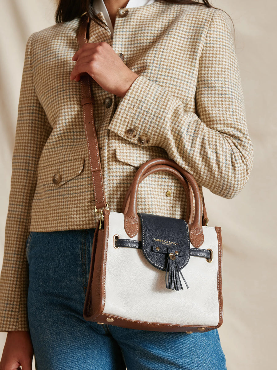 The Windsor - Women's Mini Handbag - Tri-Colour Leather