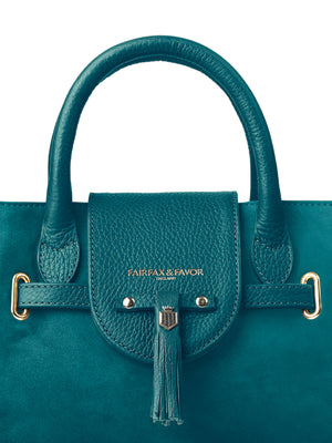 The Mini Windsor Handbag - Ocean Suede (Stockist Exclusive)