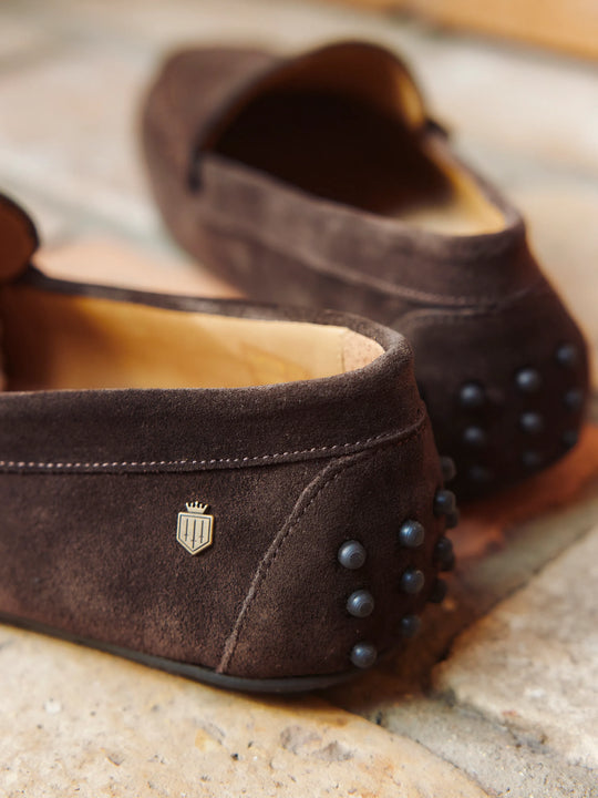 Monte Carlo Men's Driving Shoes Chocolate Fairfax Favor