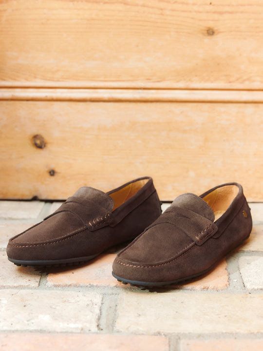 Monte Carlo Men's Driving Shoes Chocolate Fairfax Favor