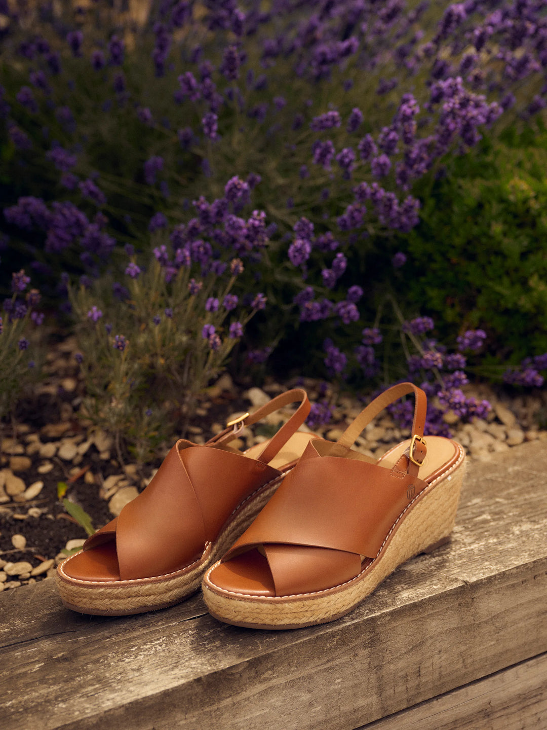 Morella Wedge - Tan Leather - Sandals