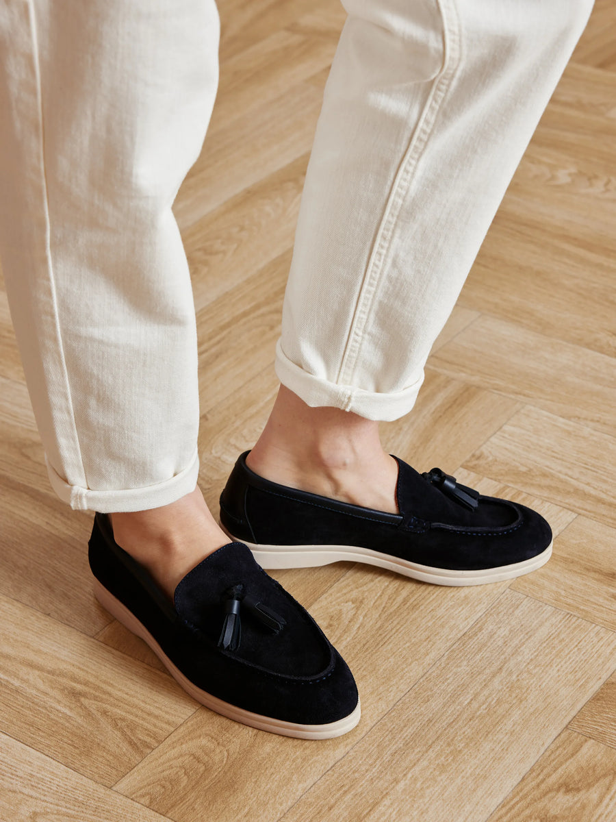 The Morston - Women's Loafer - Navy Suede
