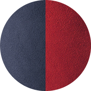 navy & red material swatch