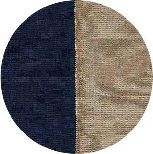 navy & fawn material swatch