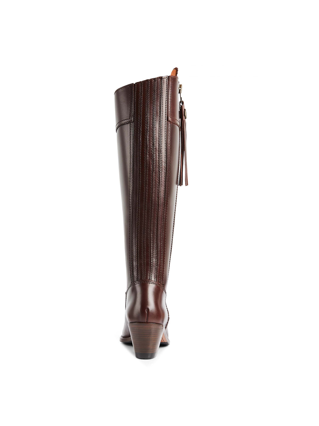 Heeled Regina (Sporting Fit) - Mahogany Leather - Tall Boots