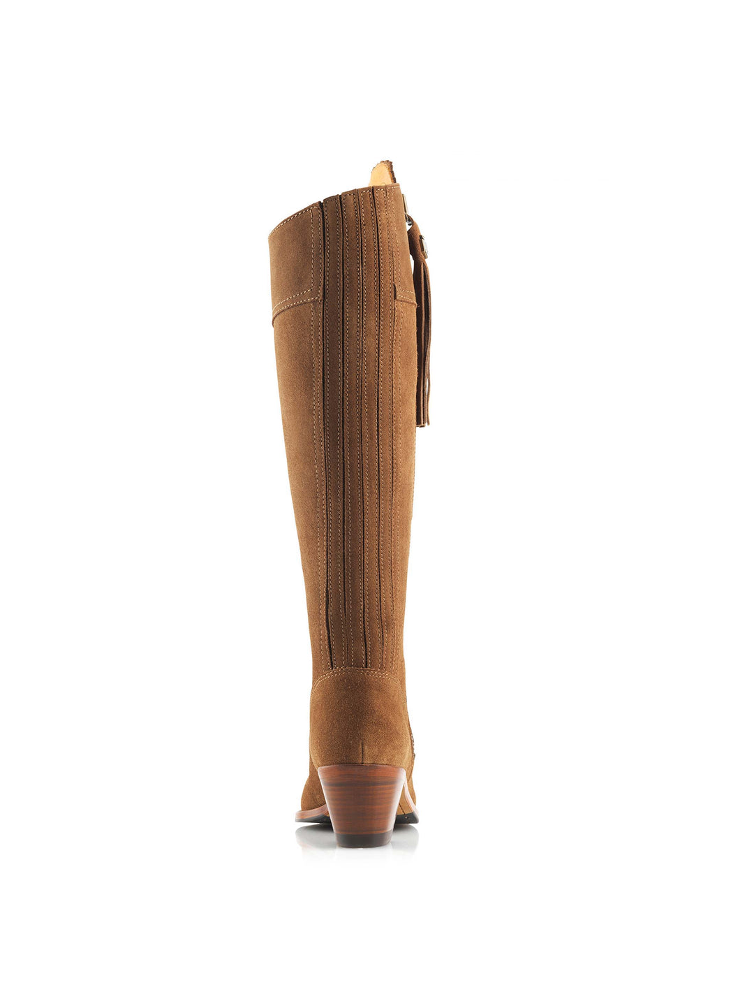 Heeled Regina (Sporting Fit) - Tan Suede - Tall Boots